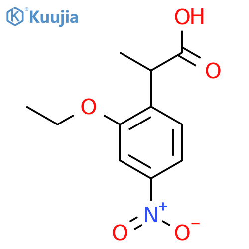 2-Ethoxy-4-nitrophenylpropanoic acid structure
