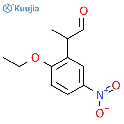2-Ethoxy-5-nitrophenylpropanal structure