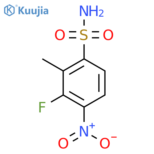 3-Fluoro-2-methyl-4-nitrobenzenesulfonamide structure