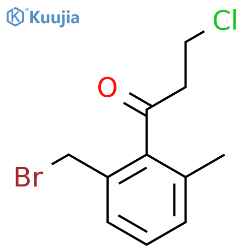 1-(2-(Bromomethyl)-6-methylphenyl)-3-chloropropan-1-one structure