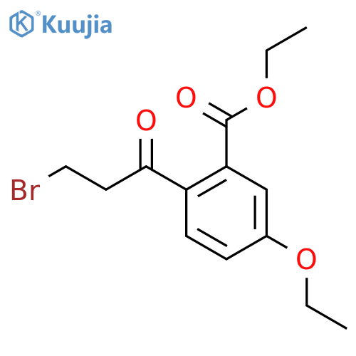 Ethyl 2-(3-bromopropanoyl)-5-ethoxybenzoate structure