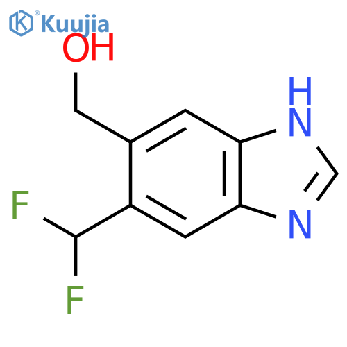 6-Difluoromethyl-5-hydroxymethyl-1H-benzimidazole structure