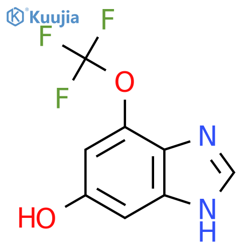 6-Hydroxy-4-trifluoromethoxy-1H-benzimidazole structure