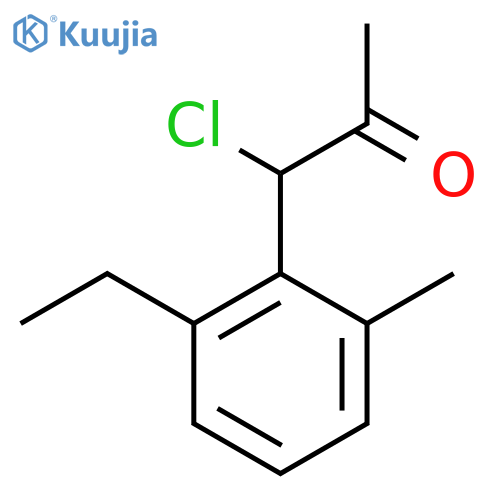 1-Chloro-1-(2-ethyl-6-methylphenyl)propan-2-one structure