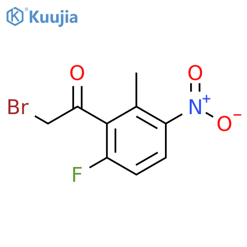 Ethanone, 2-bromo-1-(6-fluoro-2-methyl-3-nitrophenyl)- structure