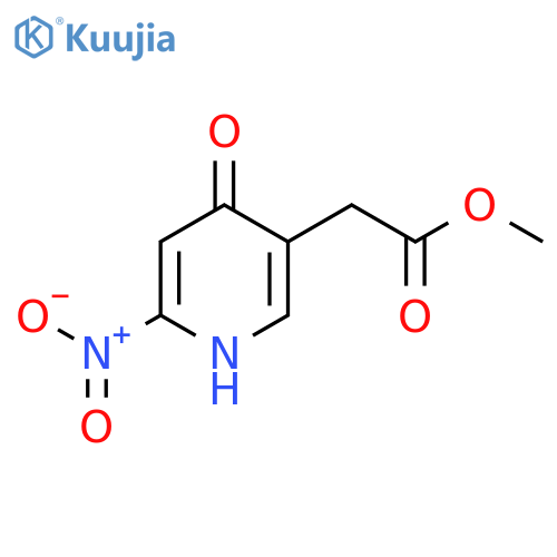 Methyl 4-hydroxy-2-nitropyridine-5-acetate structure