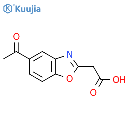 5-Acetylbenzo[d]oxazole-2-acetic acid structure