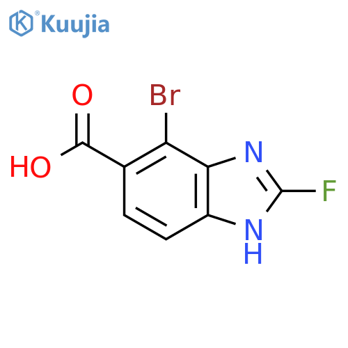 4-Bromo-2-fluoro-1H-benzimidazole-5-carboxylic acid structure