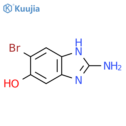 2-Amino-5-bromo-6-hydroxy-1H-benzimidazole structure