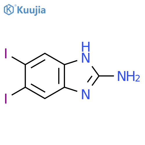 2-Amino-5,6-diiodo-1H-benzimidazole structure