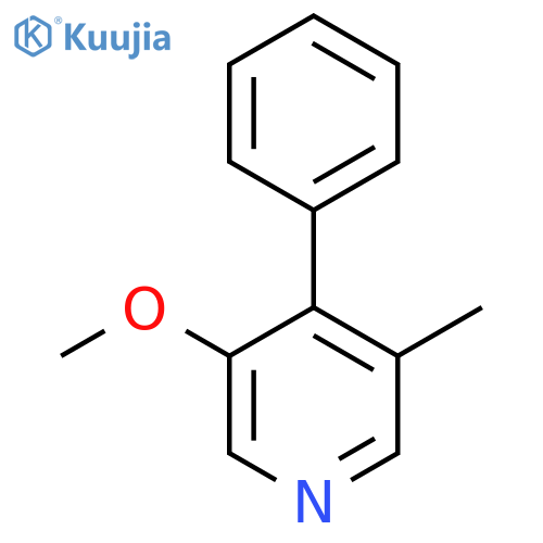 3-Methoxy-5-methyl-4-phenylpyridine structure