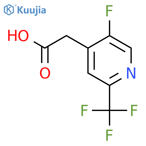5-Fluoro-2-(trifluoromethyl)pyridine-4-acetic acid structure