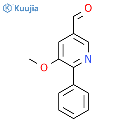 5-Methoxy-6-phenylnicotinaldehyde structure