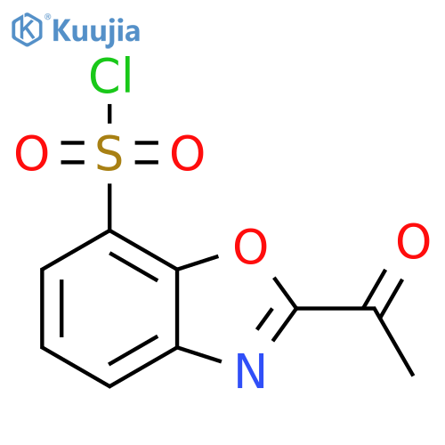 2-Acetylbenzo[d]oxazole-7-sulfonyl chloride structure