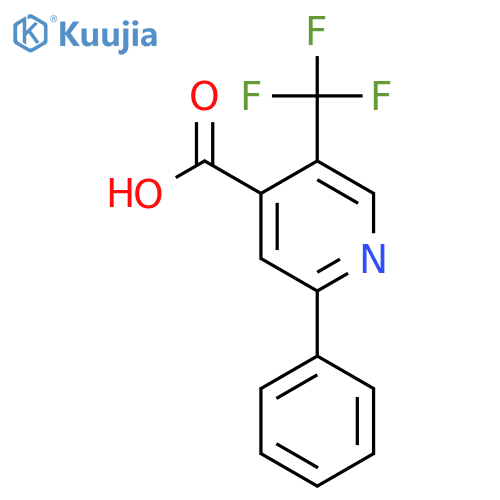 2-Phenyl-5-(trifluoromethyl)isonicotinic acid structure