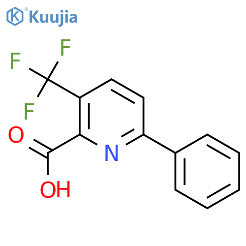 6-Phenyl-3-(trifluoromethyl)picolinic acid structure