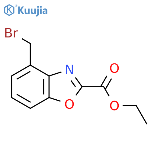 Ethyl 4-(bromomethyl)benzo[d]oxazole-2-carboxylate structure