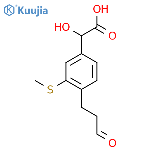 3-(Methylthio)-4-(3-oxopropyl)mandelic acid structure