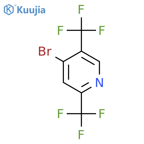 4-Bromo-\u200b2,\u200b5-\u200bbis(trifluoromethyl)\u200bpyridine structure