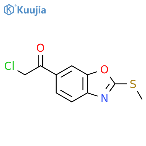 6-(2-Chloroacetyl)-2-(methylthio)benzo[d]oxazole structure