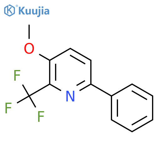3-Methoxy-6-phenyl-2-(trifluoromethyl)pyridine structure