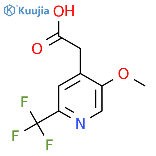 5-Methoxy-2-(trifluoromethyl)pyridine-4-acetic acid structure