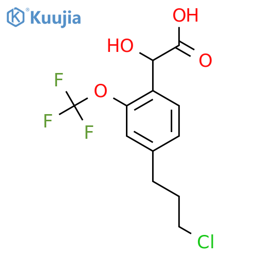 4-(3-Chloropropyl)-2-(trifluoromethoxy)mandelic acid structure