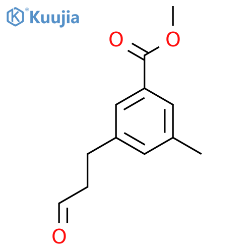 Methyl 3-methyl-5-(3-oxopropyl)benzoate structure