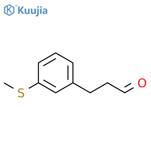 (3-(Methylthio)phenyl)propanal structure