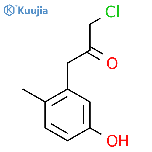 3-(3-Chloro-2-oxopropyl)-4-methylphenol structure