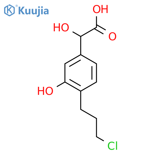 4-(3-Chloropropyl)-3-hydroxymandelic acid structure