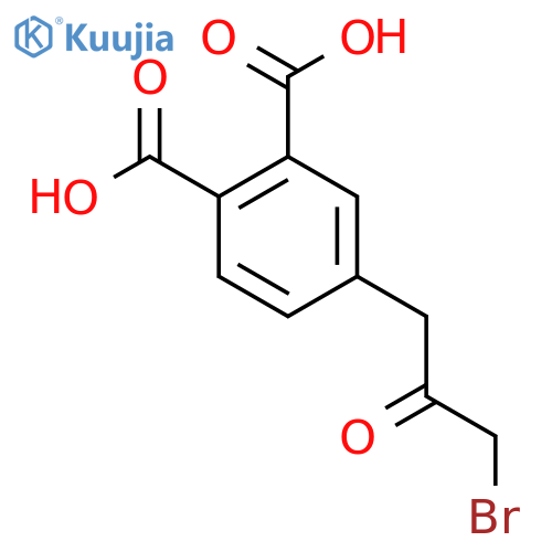 3-Bromo-1-(3,4-dicarboxyphenyl)propan-2-one structure