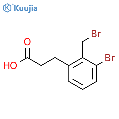 3-(3-Bromo-2-(bromomethyl)phenyl)propanoic acid structure