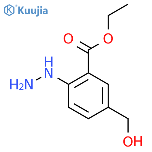 Ethyl 2-hydrazinyl-5-(hydroxymethyl)benzoate structure