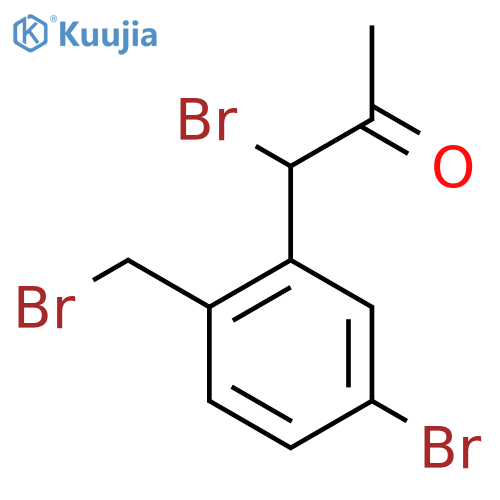 1-Bromo-1-(5-bromo-2-(bromomethyl)phenyl)propan-2-one structure