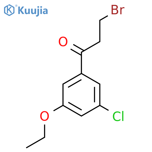 3-Bromo-1-(3-chloro-5-ethoxyphenyl)propan-1-one structure