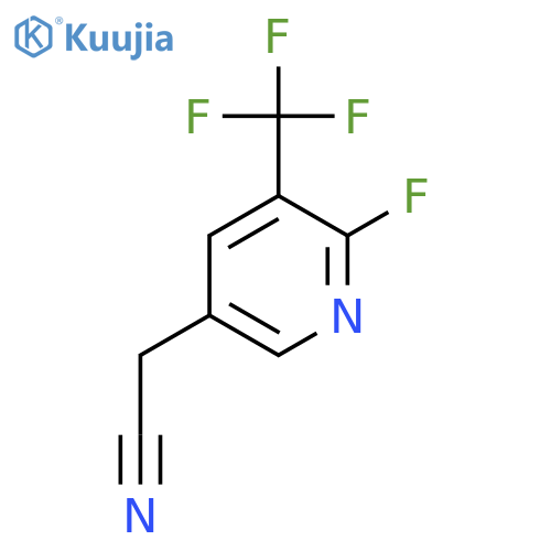 2-Fluoro-3-(trifluoromethyl)pyridine-5-acetonitrile structure