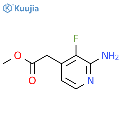 Methyl 2-amino-3-fluoropyridine-4-acetate structure