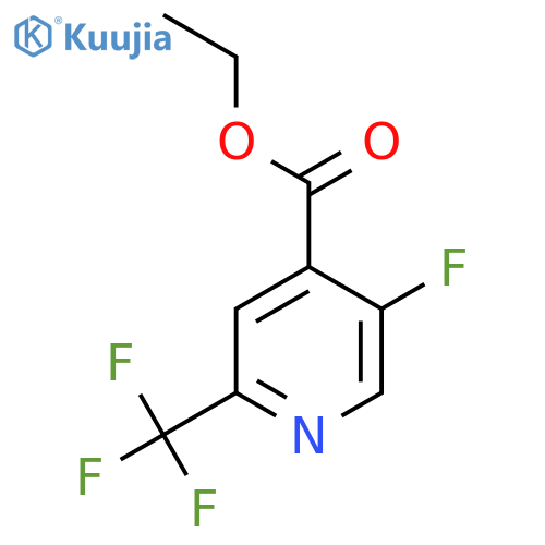 Ethyl 5-fluoro-2-(trifluoromethyl)isonicotinate structure