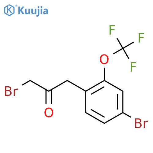1-Bromo-3-(4-bromo-2-(trifluoromethoxy)phenyl)propan-2-one structure