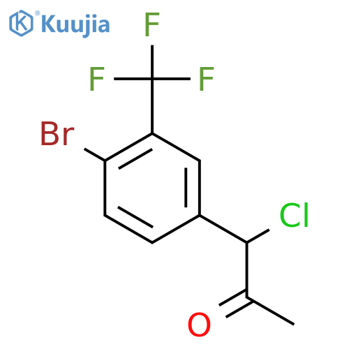 1-(4-Bromo-3-(trifluoromethyl)phenyl)-1-chloropropan-2-one structure
