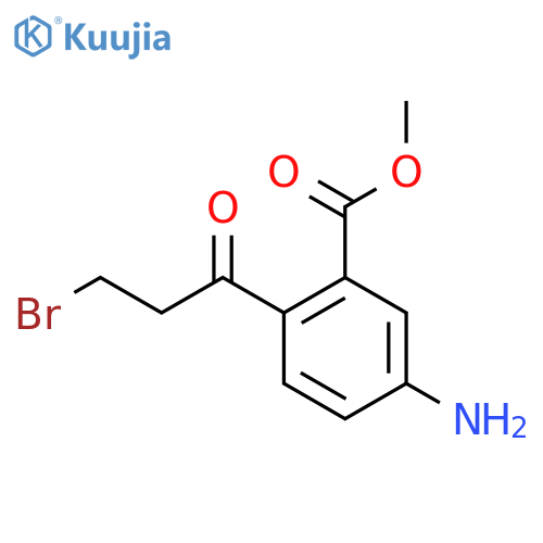 Methyl 5-amino-2-(3-bromopropanoyl)benzoate structure