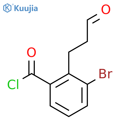 3-Bromo-2-(3-oxopropyl)benzoyl chloride structure