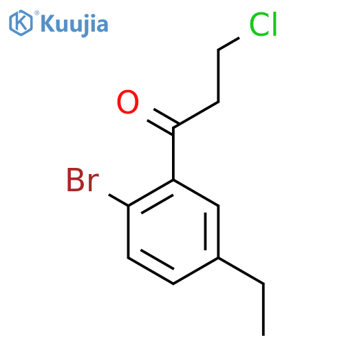 1-(2-Bromo-5-ethylphenyl)-3-chloropropan-1-one structure