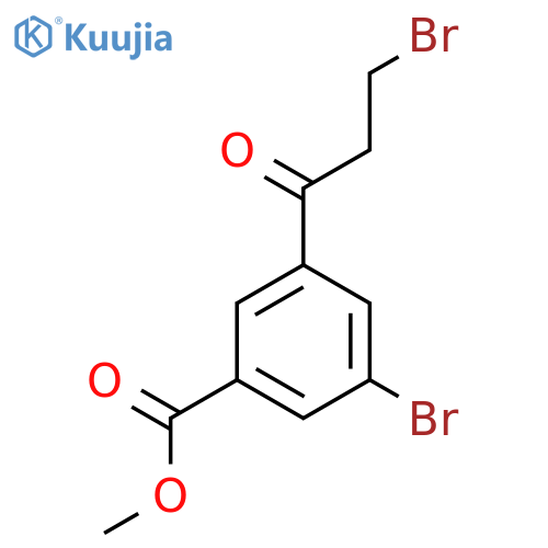 Methyl 3-bromo-5-(3-bromopropanoyl)benzoate structure