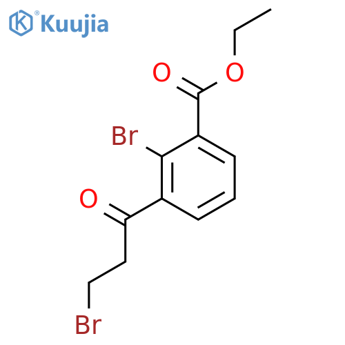 Ethyl 2-bromo-3-(3-bromopropanoyl)benzoate structure