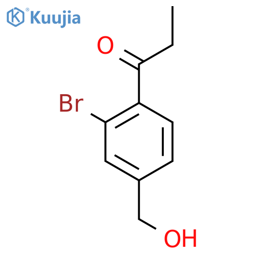 1-(2-Bromo-4-(hydroxymethyl)phenyl)propan-1-one structure