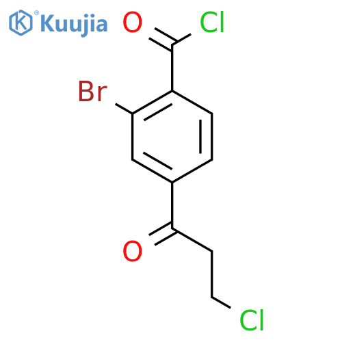2-Bromo-4-(3-chloropropanoyl)benzoyl chloride structure
