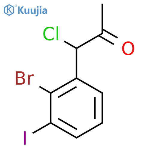1-(2-Bromo-3-iodophenyl)-1-chloropropan-2-one structure