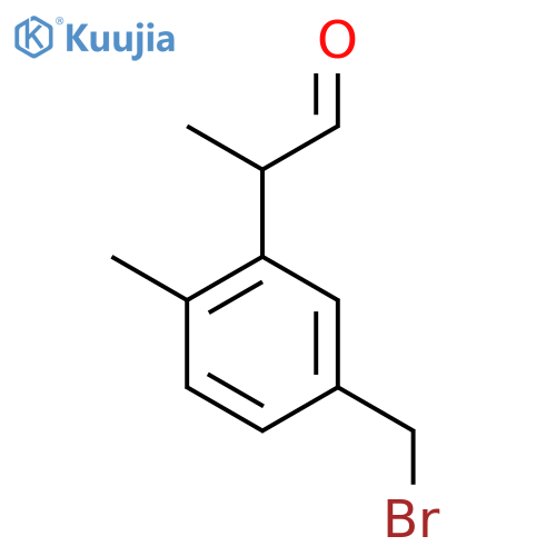 5-(Bromomethyl)-2-methylphenylpropanal structure
